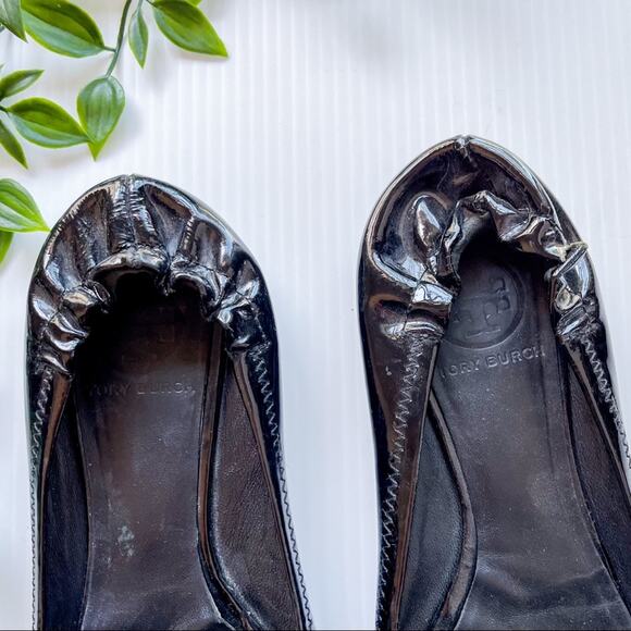 Tory Burch | Reva Patent Leather Ballet Flats - Picture 2 of 6